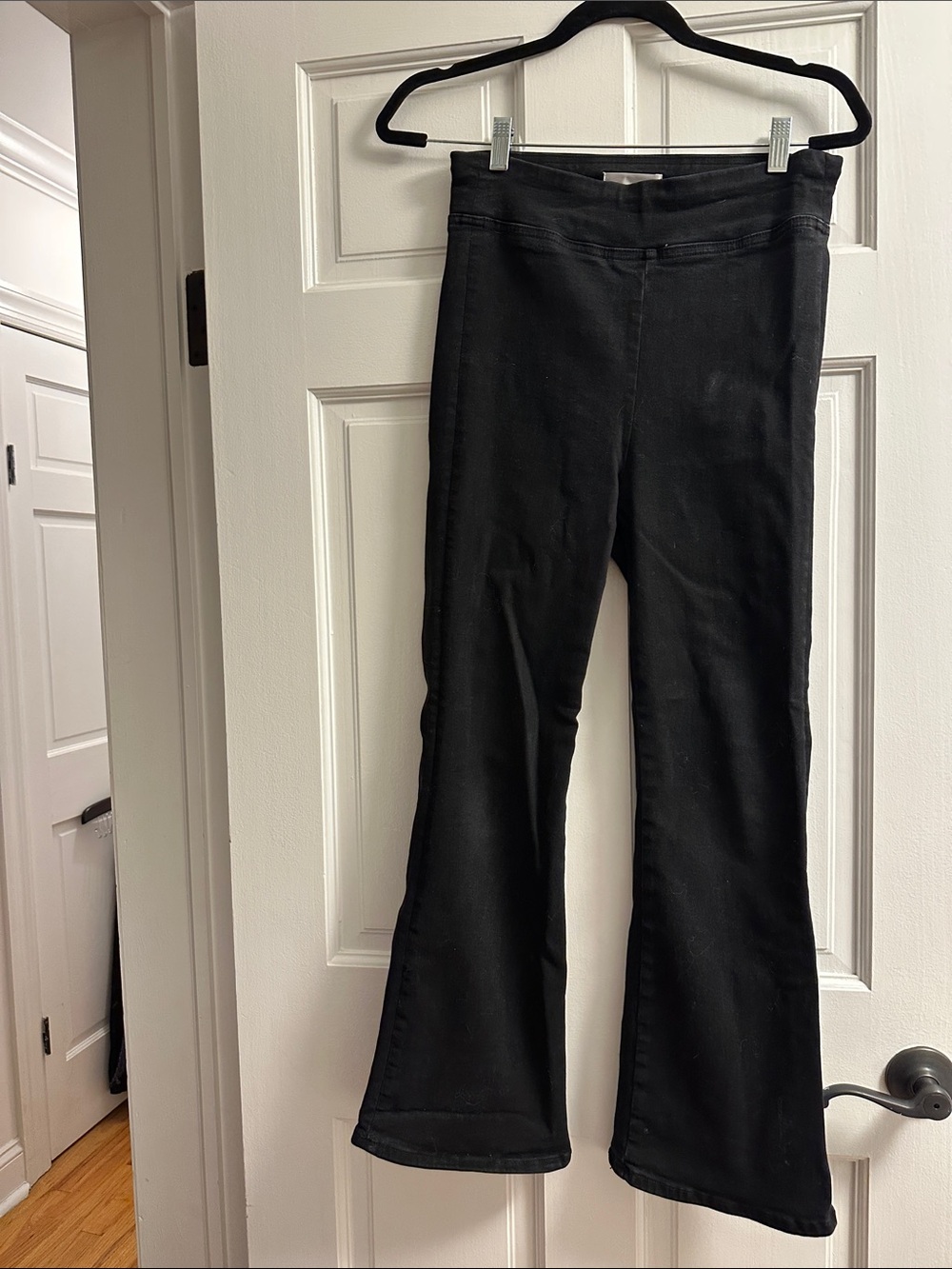 Frame Denim Black denim jetset crop mini boot  jeans size 2